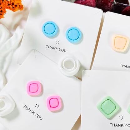 Xaekicr Polymer Clay Cutters Geometric Stud Earring Set – 4 Pairs Modern Clay Cutters for Polymer Clay Jewelry, Clay Tools and Molds for DIY Earrings - color: O color