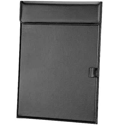 KINGFOM PU Leather Hardboard Office Clipboard, Magnetic Clip A4 Letter Size Clip Boards with Pen Holder for Nurses, Students, Teacher Black 2 Pack - style: 2 PACK × KF-A206-F