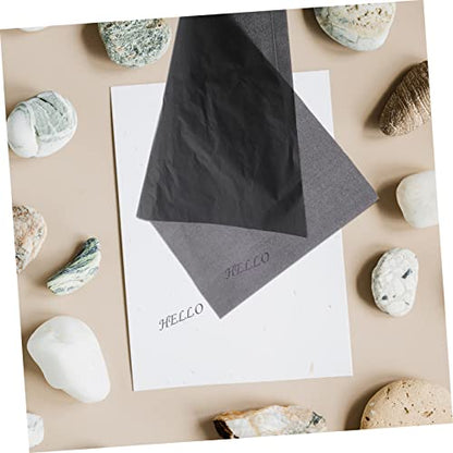 Angoily Graphite Carbon Transfer Paper for Tracing and Copying 25 Sheets of Graphite Paper for Artists DIY Projects and Office Use
