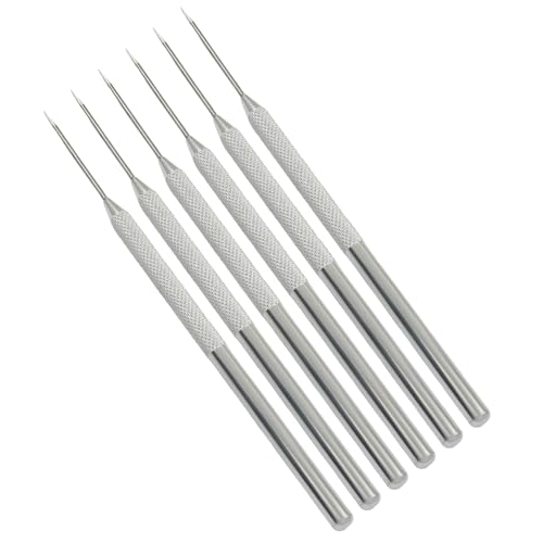 ISDVBUY 20 Pack Aluminum Clay Carving Tools Silver 6.1 Inch Stainless Steel Tips Needle Tool Set Clay Sculpting Tools for Ceramics, Sculpting, DIY Craft, Detailed Carving