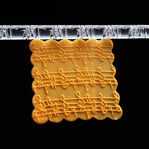 Rengue Acrylic Rolling Pin with 28 Patterns, Compliant Material, Comfortable Grip, 16 X 1 Cm, Lightweight for Dough and Pastry Acrylic Rolling Pin with 28 Patterns, Nan Kitchen (#6) - size: 51019 notes