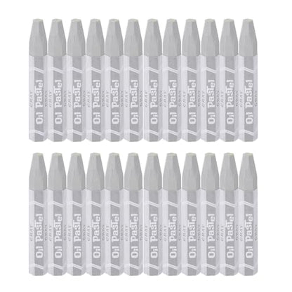 YOKIVE 24Pcs Soft Oil Pastels, Bright Colors Creamy Pastels Stick, Great for Artists Beginners Coloring Sketching (Grey, 2.87x0.43 Inch) - color: Grey
