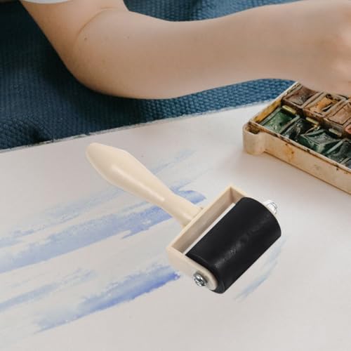 MAGICLULU 15Pcs Small Rubber Brayer Roller for Printmaking - 3.7" Mini Inking Rollers Bulk for Art Crafts, Gelli Plate, Lino Block Printing & Stamping, Professional Inking Brayers for Kids & Adults