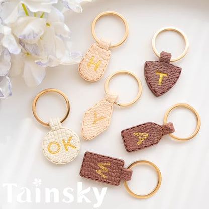 TAINSKY Basic Shapes Keychain Polymer Clay Cutter, Polymer Clay Keychain Cutters, Boho Clay Cutters for Polymer Clay Jewelry, 12 Shapes Keychain Cutter, General Polymer Clay Earring Cutters - color: Keychain -A