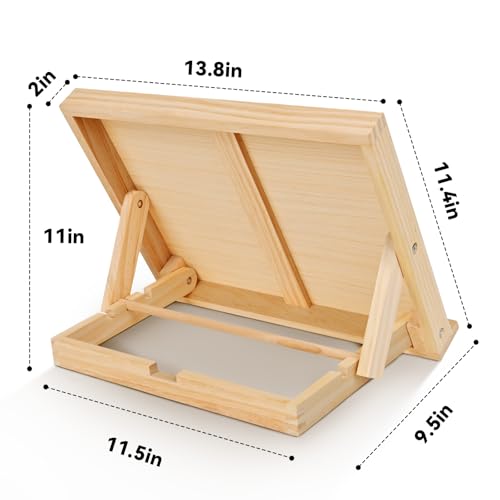 Easel for Painting Tabletop Table Easel 13 4/5 by 11 2/5 in | Adjustable Angle Art Easels for Painting Art Supplies for Adults Student Artist