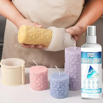 Mold Demolding Spray, Fast-Drying Formula, 100ml, Silicone Mold Rêlease Spray, Sculpture Release Agents, Non-Stick Lubricant, for Concrete, Plaster Casting, Home Workshop & Craft Studio