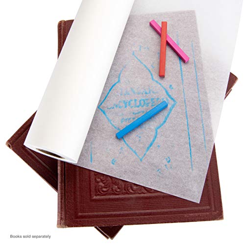 Bee Paper 18" x 50 yds Sketch and Trace Roll, White - color: White, size: 18-inch x 50-yard Roll