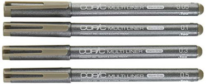 Too Copic Multi-Liner Set of 4 Warm Grey