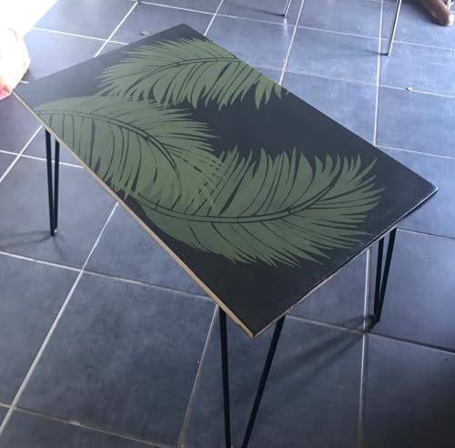 Large Leaf Stencils for Painting on Walls Fern Palm Stencil Tropical Leaves Wall Stencils for Crafts Furniture Wood Fabrics - style: Tropical Leaf