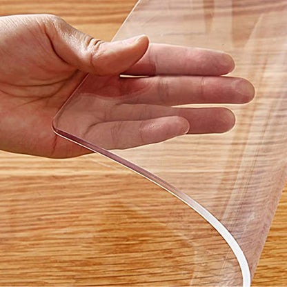 12x40 in Clear PVC Table Top Protector Waterproof Tablecloth Office Computer Writing Desk Protector Mat Thicken Desktop Cover PVC Table Pad Plastic Table Cover Protector for Dining Table Coffee Table - size: 12"x40"