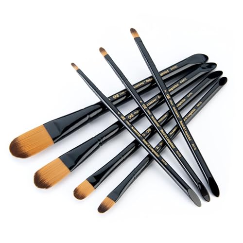 Royal & Langnickel Majestic Filbert and Oval Wash Artist Brush Set, 7-piece - size: Set of 7