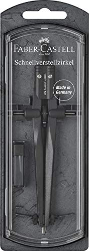 Faber-Castell Stream Quick-Set Compass - Black Stone, 174530