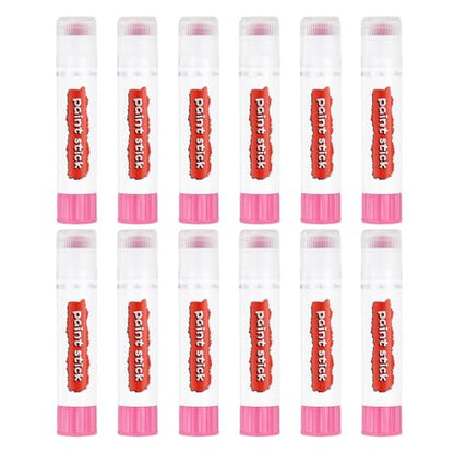 PATIKIL Tempera Paint Sticks, 12 Pcs Solid Tempera Paints Sticks Washable Bulk Markers Pen Quick Drying for Artists Beginners Art Supplies, Light Pink - color: Light Pink