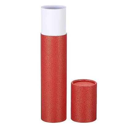PATIKIL 2 Inch x 11 Inch Poster Tube, 1Pcs Photo Storage Tube Portable Shipping Mailing Tubes Calligraphy Painting Tubes Round Carrying Case for Storing Paper Art Map Documents, Red - size: 2 Inch x 11 Inch