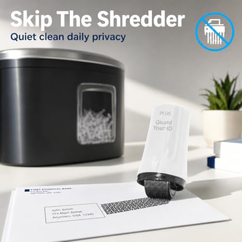 Guard Your ID Advanced Roller 3-Pack — Identity Theft Protection Stamp, Privacy Roller for Mail, Documents & Labels, Shredder Alternative, 1,000 Impressions per Roller (Turquoise, Green, White) - color: Xtra Mixed: Turquoise Green White, size: Regular 3-P