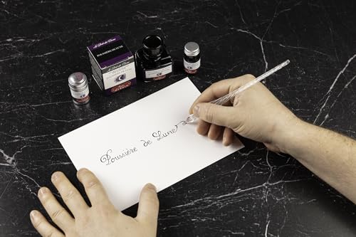 J. Herbin Fountain Pen Ink - 30 ml Bottled - Poussiere de Lune, 1.01 Fl Oz (Pack of 1) - color: Poussiere De Lune, size: 1 fl oz