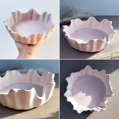Wehous Large Irregular Bowl Silicone Mold, Unique Storage Epoxy Resin Concrete Molds, Big Candle Holder Tray Container Jewelry Holder Succulent Pot Makeup Organizer Casting Mold Art Craft Ornament - color: Irregular Pot