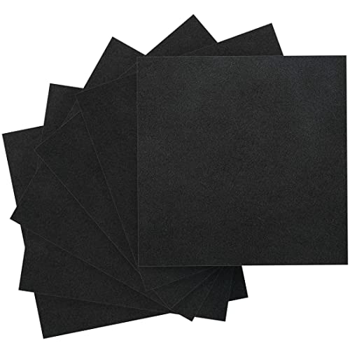IOOLEEM Black Felt Sheets, 108pcs 4"x4" (10 cm x 10 cm), Pre-Cut for Crafts, Fabric for Sewing, Patchwork Squares - color: Black, size: Plain 4x4 inches (10x10cm)