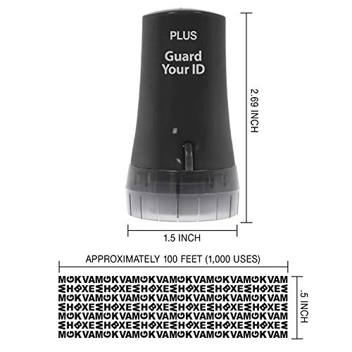 Guard Your ID Advanced 2.0 Rollers Identity for Theft Address Eraser and Security Prevention (Regular 3-Pack, Black) - color: Black, size: Regular 3-Pack