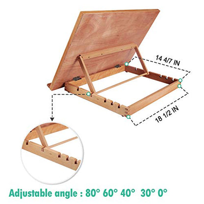Falling in Art Large 5-Position Wood Drafting Table Easel Drawing and Sketching Board, 23 2/9 Inches by 16 1/2 Inches - style: 23 2/9 L * 16 1/2 W