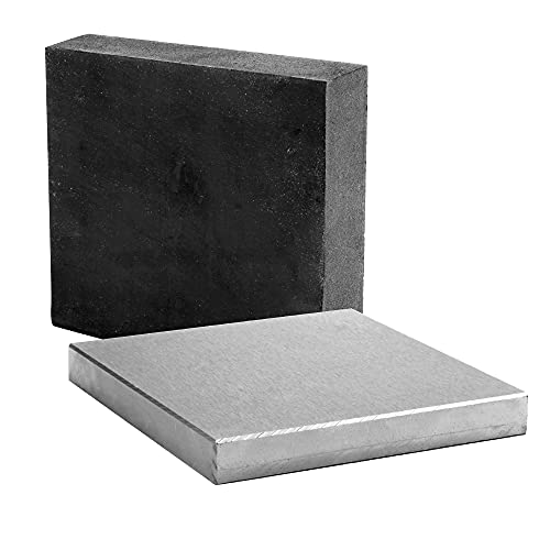 CHENTEC Steel and Rubber Block 2 Pcs Work Bench Blocks Stamping Block 4" x 4"(10CM x 10CM) - color: Steel and Rubber Block, size: 4" x 4"(10cmx10cm)