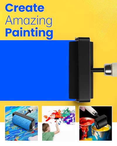 UCEC Brayer Roller for Printmaking – Wooden Handle Durable Wood Glue Roller, Paint, Brayer Rollers for Crafting, Great for Gluing Application, Diamond Painting, Block Printing, 1 Pack (1.5 Inch) - color: 1.5 Inch-Wooden Handle