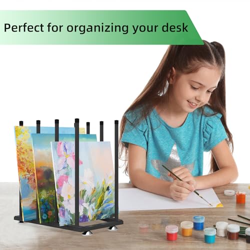 Art Storage Rack,Canvas Storage for art canvas storage 7.8 inches to 23 inches,Art Print Display Rack,Canvas Storage Rack for Artworks, Frames, Drawing Boards, Prints, Panels, Paintings Display