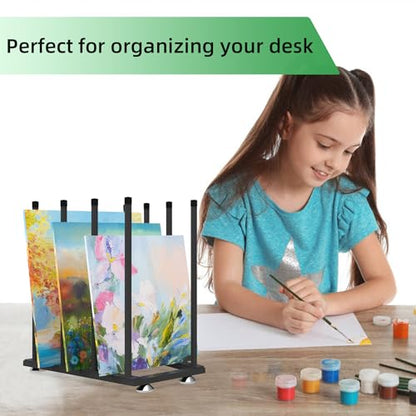 Art Storage Rack,Canvas Storage for art canvas storage 7.8 inches to 23 inches,Art Print Display Rack,Canvas Storage Rack for Artworks, Frames, Drawing Boards, Prints, Panels, Paintings Display