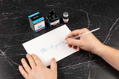 Herbin Fountain Pen Ink - 30ml Bottled - Bleu Azur - color: Bleu Azur, size: 1 fl oz