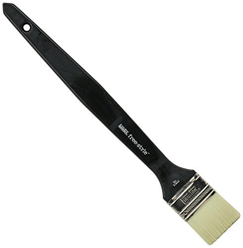 Liquitex Professional Freestyle Large Scale Brush, Broad Flat/Varnish 2-inch, Long Handle, Black - size: 2", style: Large Scale Broad Flat/Varnish