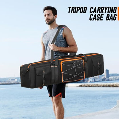 Tripod Carrying Case,Tripod Light Stand and Photography Lighting Kit Bag,Photo Studio Equipment Large Carrying Bag with Removable Padding (40 * 9.8 * 9.6in) - size: 40*9.8*9.6in