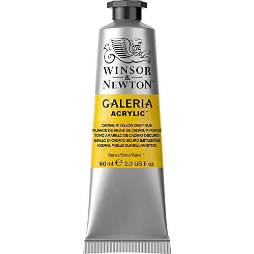 Winsor & Newton Galeria Acrylic Color, 60ml (2-oz) Tube, Cadmium Yellow Deep Hue - color: Cadmium Yellow Deep Hue, style: 2-oz Tube