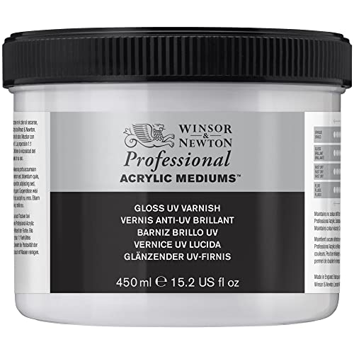 Winsor & Newton Professional Acrylic Medium, Gloss UV Varnish, 450ml (15.2-oz) - color: Gloss Uv Varnish, style: 450ml (15.2-oz)