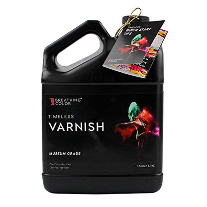 Timeless Archival Print Varnish - 1 Gallon, Satin Finish, Premium Canvas Coating, Water Based UV Protection, 100+ Years Certified Archival - size: Gallon