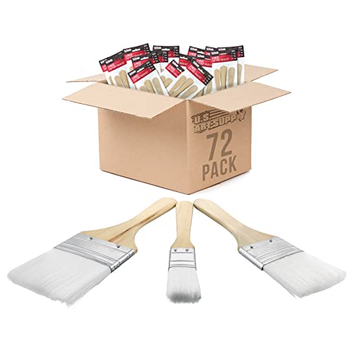 U.S. Art Supply 3 Pack of Variety Size (Set of 72 Packs of 3) = 216 Total Brushes