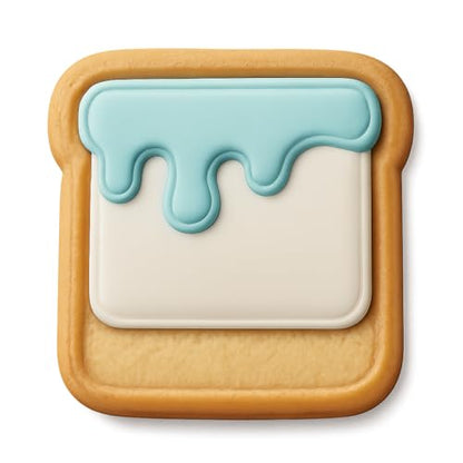 Drip Line Kit Cookie Cutter & Stamp, Fondant & Clay - 4x4