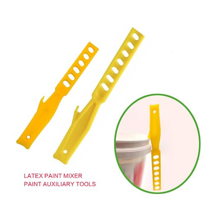 6-Piece Set of 6-inch and 8-inch Plastic Reusable Paint Stirring Sticks. They are Suitable for Stirring Paint primers and epoxy resins, and can Also be Used for DIY Woodworking.