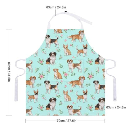 Cooking Apron for Adults with Pockets, Waterproof Oil Resistant Bib for Kitchen Restaurant BBQ Baking - color: Style (336)