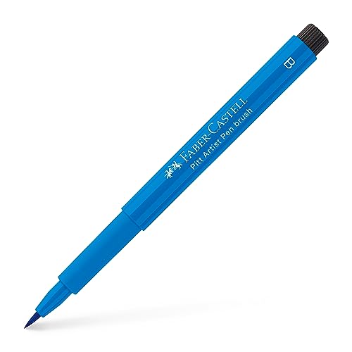 Faber-Castell Indian Ink Pitt Artist Pen - Brush Tip - Phthalo Blue #110 - color: Blue, size: 1 Count (Pack of 1)