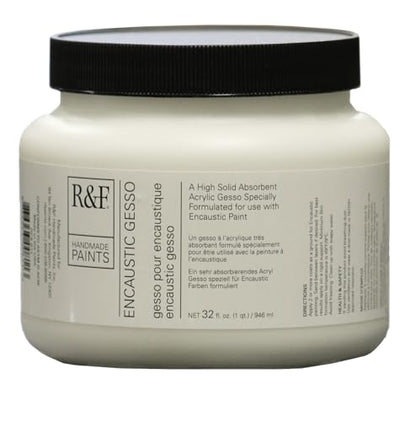 R&F Handmade Paints Encaustic Gesso, Quart