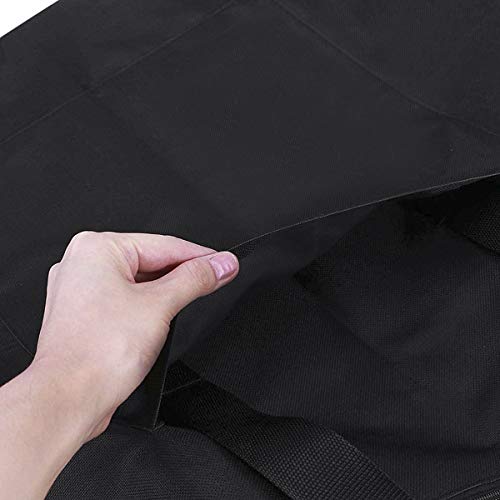 Starsouce Canvas Art Portfolio Carry Bag Multipurpose Zippered Artist Portfolios Case Tote Drawing Board Bag with Pocket for Transport Storage Painting Sketching Drawing Art Supplies, Black
