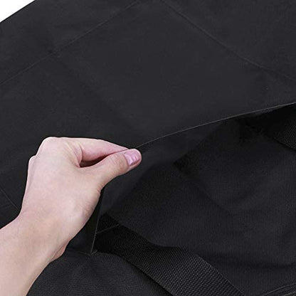 Starsouce Canvas Art Portfolio Carry Bag Multipurpose Zippered Artist Portfolios Case Tote Drawing Board Bag with Pocket for Transport Storage Painting Sketching Drawing Art Supplies, Black