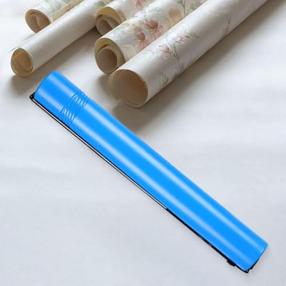 Fancyes Poster Storage Tube Round Storage Case 20"-37" Extendable with Adjustable Strap for Paper Rolls Drawings Documents, Blue - color: Blue