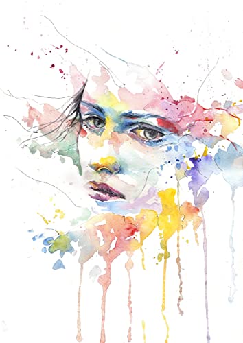 Rosa Gallery Watercolor Paint Set, 'Portrait' palette full pans 14 colors metal case, extra fine professional watercolours
