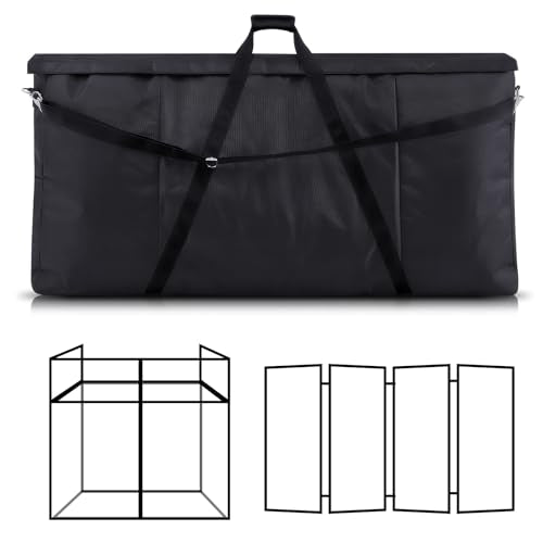 Teenyyou DJ Facade Booth Carrying Bag 4'x2'x5 Heavy Duty DJ Table Panel Gear Bag Case with Foam Padded for Travel Portable Stage, LED Screens, Art Portfolio, Reinforced Replacement