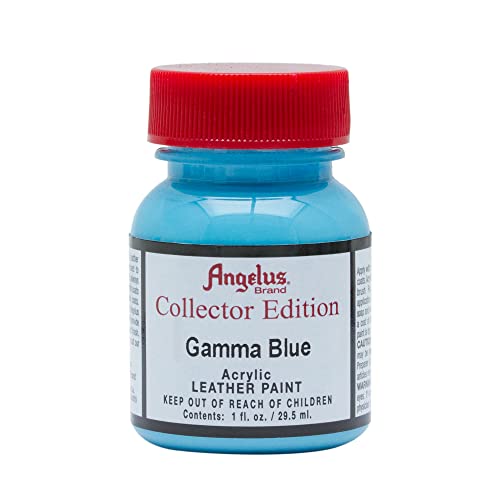 Angelus Collector Leather Paint 1 oz Gamma Blue - color: Gamma Blue