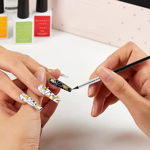 10PCS Silicone Paint Brushes Artwork Shaping Pen Flexible Clay Thick and Thin Tip for Carving Professional Sculpting Tools Mirror Powder Application Black
