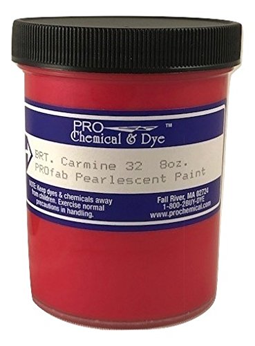 Pearlescent Textile Paint 8 oz. (Carmine) - color: Carmine