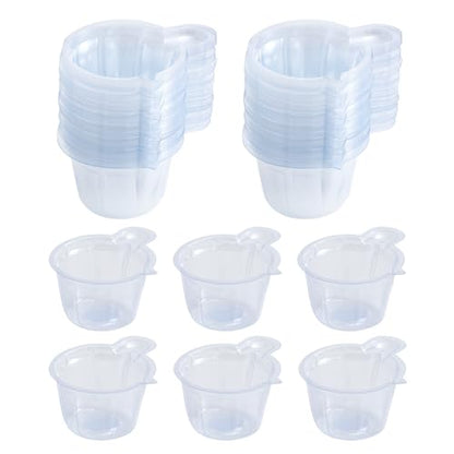 150Pcs 40ml Disposable Plastic Resin Mixing Cups, Paint Dispensing | Small Clear, For Mixing Paint, Stain, Epoxy