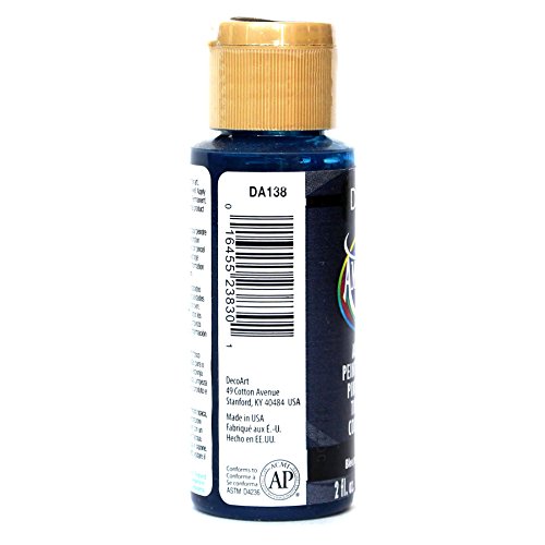 DecoArt Americana Acrylic Paint, 2-Ounce, Prussian Blue - color: Prussian Blue, size: 2 Fl Oz (Pack of 1)